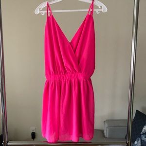Hot pink Romper